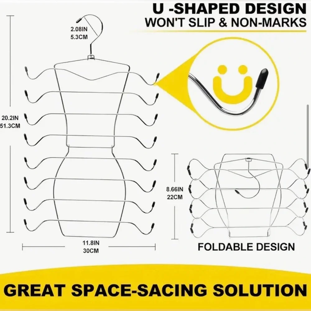 Space-Saving Stainless Steel Tank Top Hanger